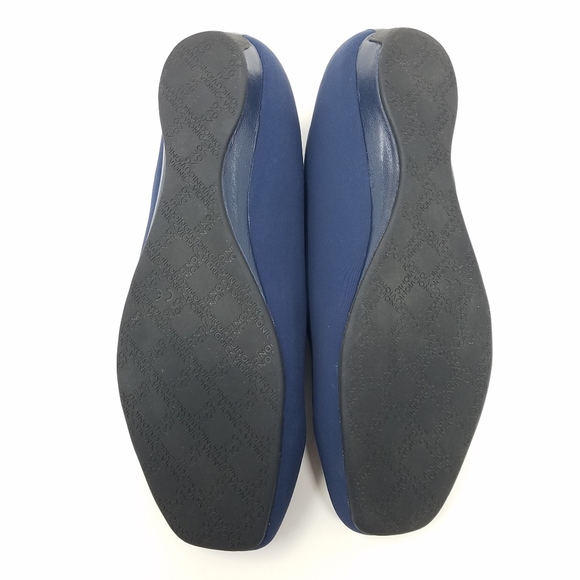 Vionic Powell Blue Cloth Slip On Shoes, 7.5 W - Picture 6 of 14